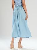 Мідіспідниця з розрізом спереду - light blue - SINSAY - small3