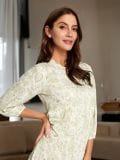 Sukienka midi z wiskozy - wielobarwny - SINSAY - small3