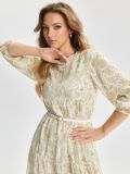 Sukienka midi z wiskozy - wielobarwny - SINSAY - small5