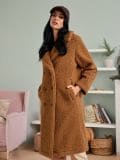 Teddy kaput - zlatno braon - SINSAY - small3
