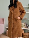 Teddy kaput - zlatno braon - SINSAY - small1