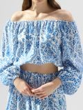 Bluza otvorenih ramena - šareno - SINSAY - small1