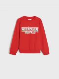 Mikina s kapucí Stranger Things - červená - SINSAY - small2
