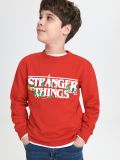 Mikina s kapucí Stranger Things - červená - SINSAY - small1