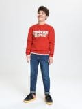 Mikina s kapucí Stranger Things - červená - SINSAY - small4