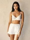 Mekani čipkani brushalter - belo - SINSAY - small1