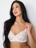 Mekani čipkani brushalter - belo - SINSAY - small2