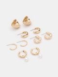 Confezione da 5 paia di orecchini - oro - SINSAY - small2