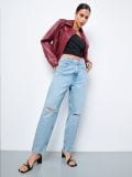 Τζιν mom fit - μπλε - SINSAY - small4