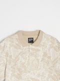 Vzorec polo majica - bež - SINSAY - small6