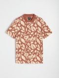 Polo majica sa šarom - karmin - SINSAY - small3