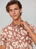 Polo majica sa šarom - karmin - SINSAY - small5