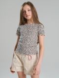 Футболка з леопардовим принтом - бежевий - SINSAY - small4