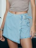 Fustă-pantaloni din denim - albastru - SINSAY - small1