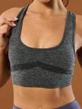 Sportski top - tamno siva - SINSAY - small1