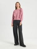 Sweter z falbanami - różowy - SINSAY - small2