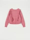 Sweter z falbanami - różowy - SINSAY - small5