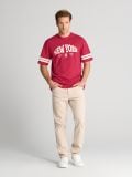 T-särk loose fit - roseepunane - SINSAY - small4