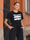 Trükisega T-särk - must - SINSAY - small1