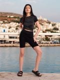 Bluza s naborima - crno - SINSAY - small1