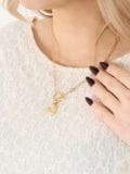 Ogrlica s srcem - zlata - SINSAY - small1