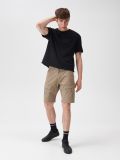Jogger shorts with cargo pockets - beige - SINSAY - small1