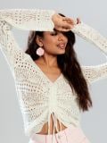 LADIES` SWEATER - kremowy - SINSAY - small1