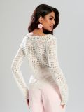 LADIES` SWEATER - kremowy - SINSAY - small6