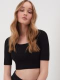 Sweter crop top - czarny - SINSAY - small2