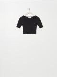 Sweter crop top - czarny - SINSAY - small4
