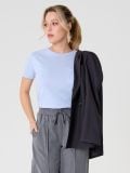 T-särk Basic - kahvatusinine - SINSAY - small4