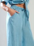 Штани-кюлоти - light blue - SINSAY - small4