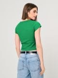 Rebrasta osnovna majica - zeleno - SINSAY - small4