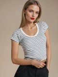 Rebrasta osnovna majica - više boja - SINSAY - small5