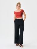 Crop top - koralna - SINSAY - small3