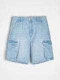 Bermuda in denim - blu - SINSAY - small6
