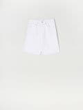 High waist kratke hlače od trapera - bijela - SINSAY - small3