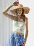 Pleteni top - krem - SINSAY - small3