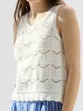 Pleteni top - krem - SINSAY - small1
