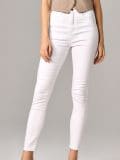 Džíny super high waist - bílá - SINSAY - small4