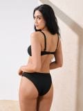 Reljeefsest kangast bikiinitopp - must - SINSAY - small4