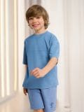 Футболка з короткими рукавами - mid blue - SINSAY - small7