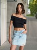 Teksas suknja - plava - SINSAY - small1