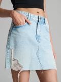 Teksas suknja - plava - SINSAY - small5