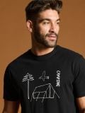 Μπλούζα comfort fit - μαυρο - SINSAY - small3