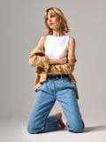 Džíny wide leg - modrá - SINSAY - small3