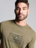 Majica kratkih rukava s printom - khaki - SINSAY - small5