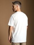 Κοντομάνικη μπλούζα long fit - κρεμ - SINSAY - small2