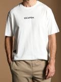 Κοντομάνικη μπλούζα long fit - κρεμ - SINSAY - small3