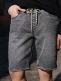 Teksas jogger šorc - siva - SINSAY - small1